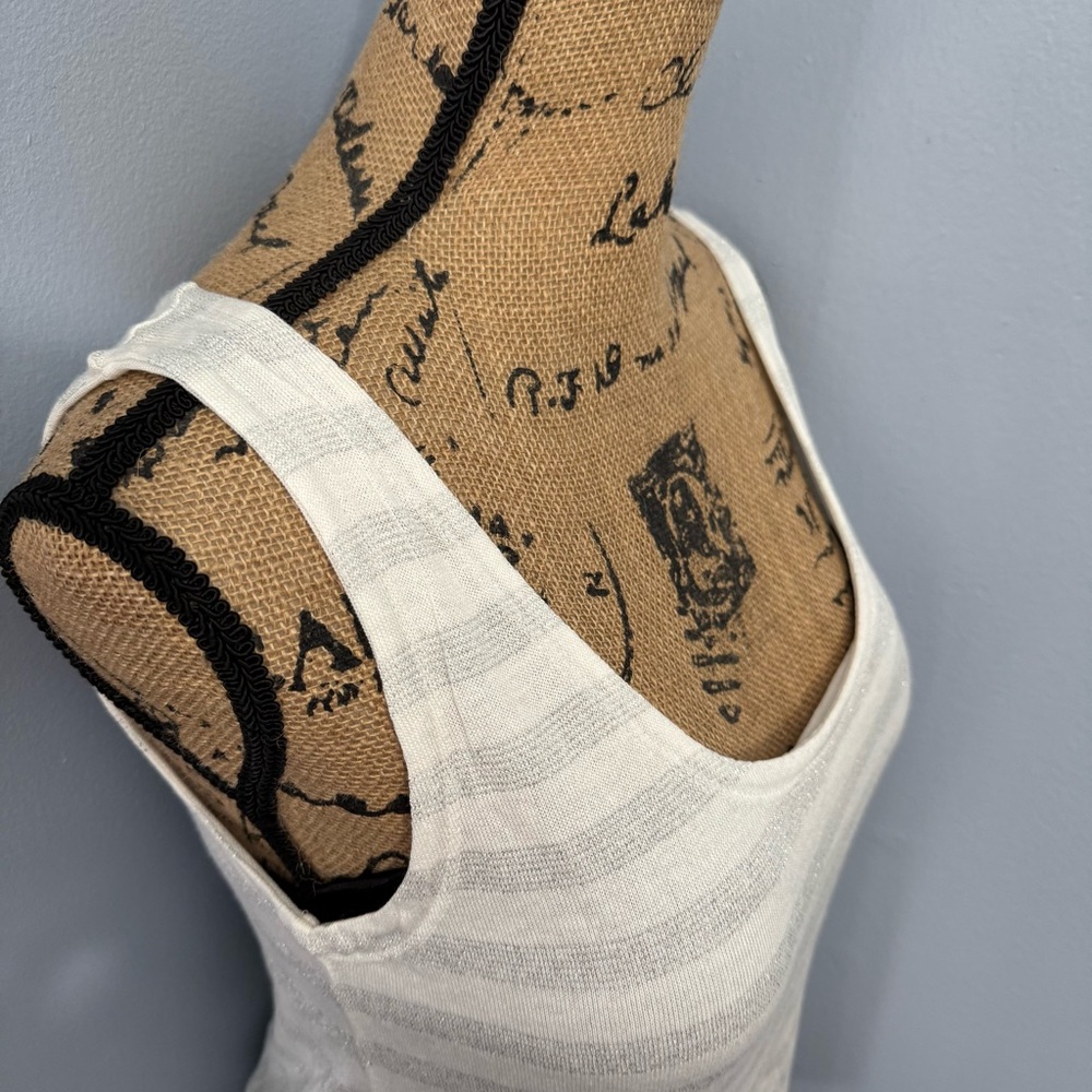 Liz Claiborne Silver Striped Tank Top - Picture 8 of 11